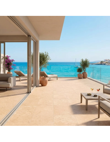 Rustic beige Gres Porcellanato Effetto Pietra Naturale 40x40