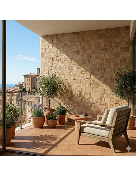 Timeless Ecrù gres porcellanato effetto legno 3D 15x60 cm