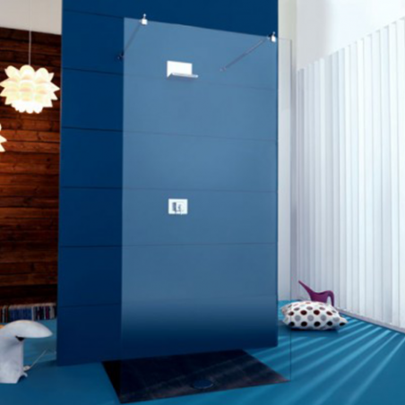 Parete doccia Walk In cm 120 cristallo vista dall'alto