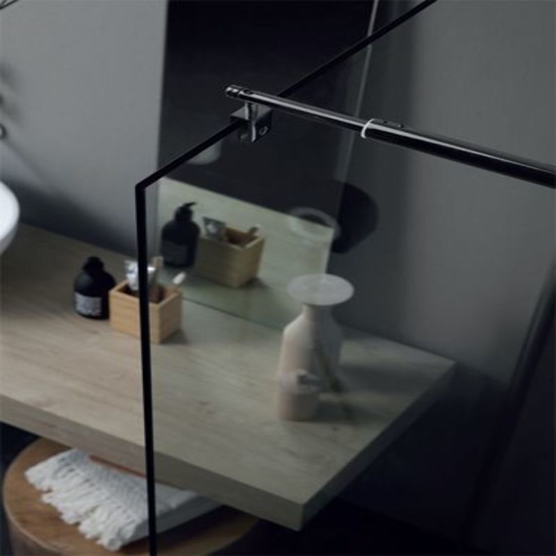 Parete doccia Walk In cm 120 cristallo vista dall'alto