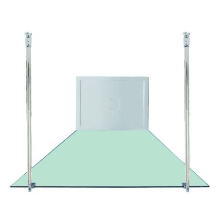 Parete doccia Walk In cm 120 cristallo vista dall'alto