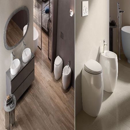 Vaso + bidet Filo Muro CLOUD di RAK