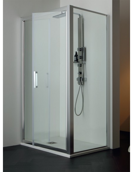 Porta doccia nicchia  cristallo 6mm da 90