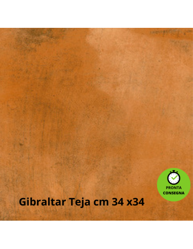 Gres tipo cotto Gibraltar Teja cm 34x34