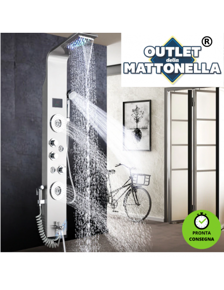 Colonna doccia led multifunzione anticalcare